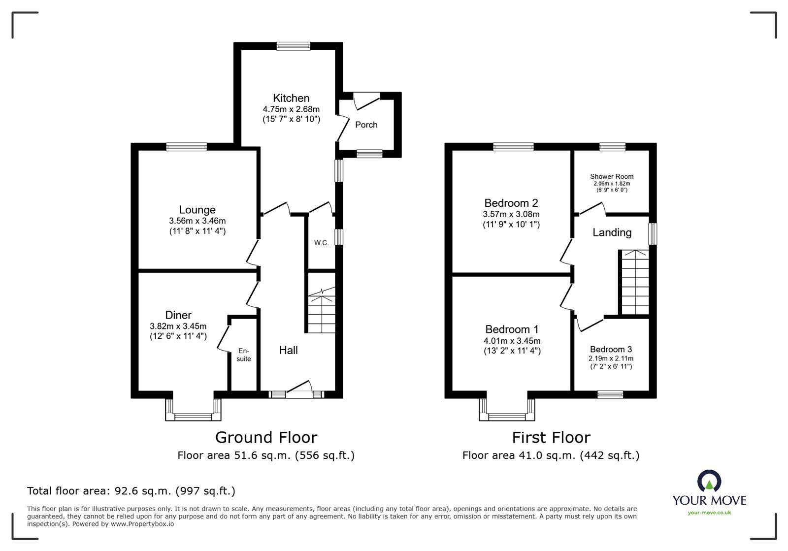 Floorplan of 3 bedroom Semi Detached House for sale, Sprotbrough Road, Doncaster, South Yorkshire, DN5