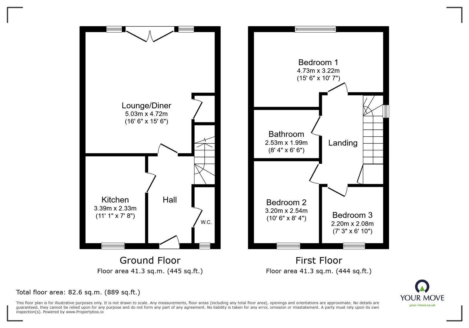 Floorplan of 3 bedroom Semi Detached House for sale, Hurst Avenue, Armthorpe, Doncaster, DN3