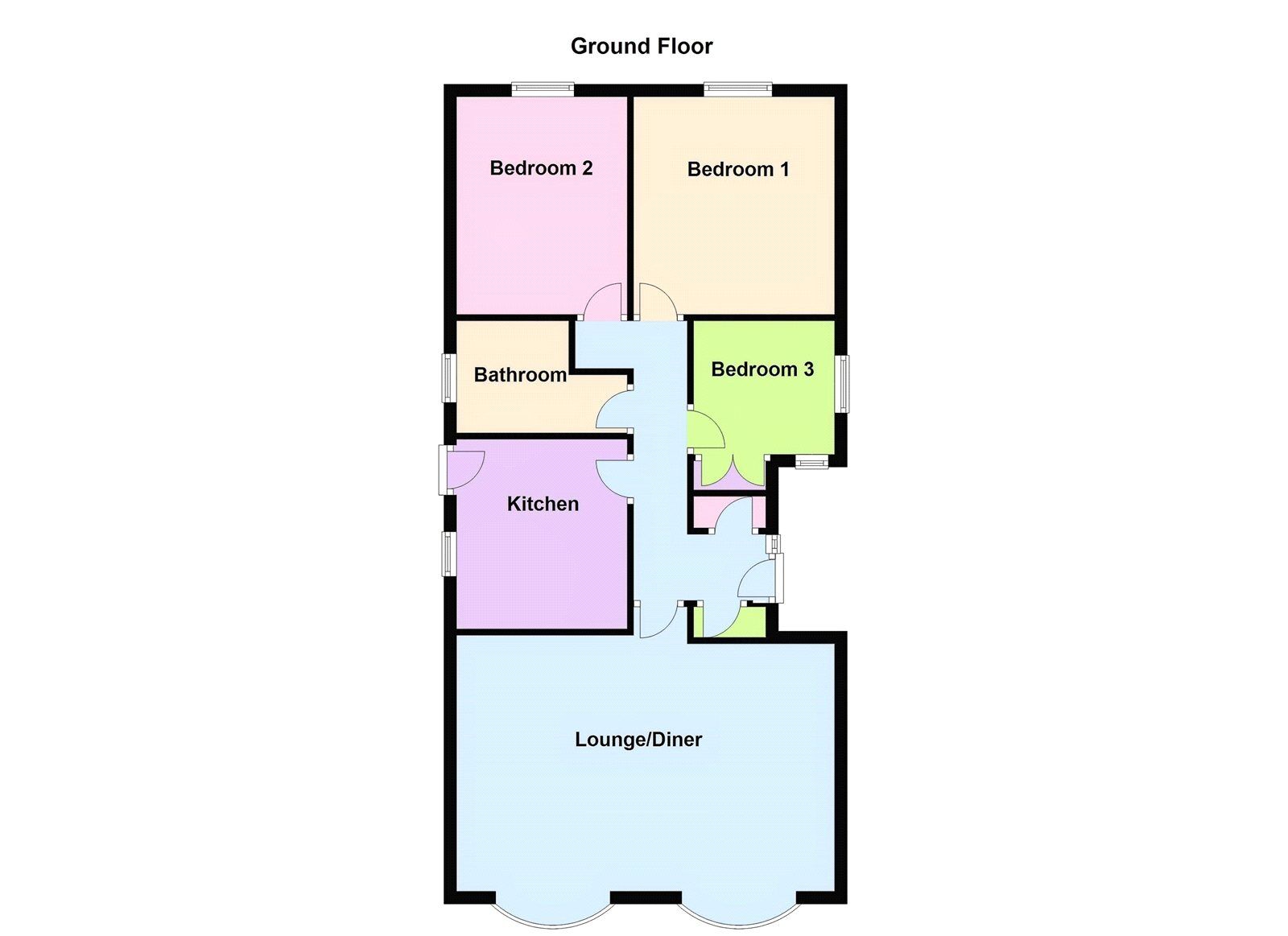 Floorplan of 3 bedroom Detached Bungalow to rent, Meadowfield Road, Barnby Dun, South Yorkshire, DN3