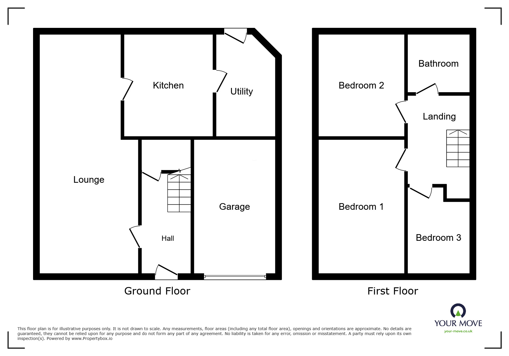 Floorplan of 3 bedroom Semi Detached House to rent, Kenilworth Close, Doncaster, South Yorkshire, DN5