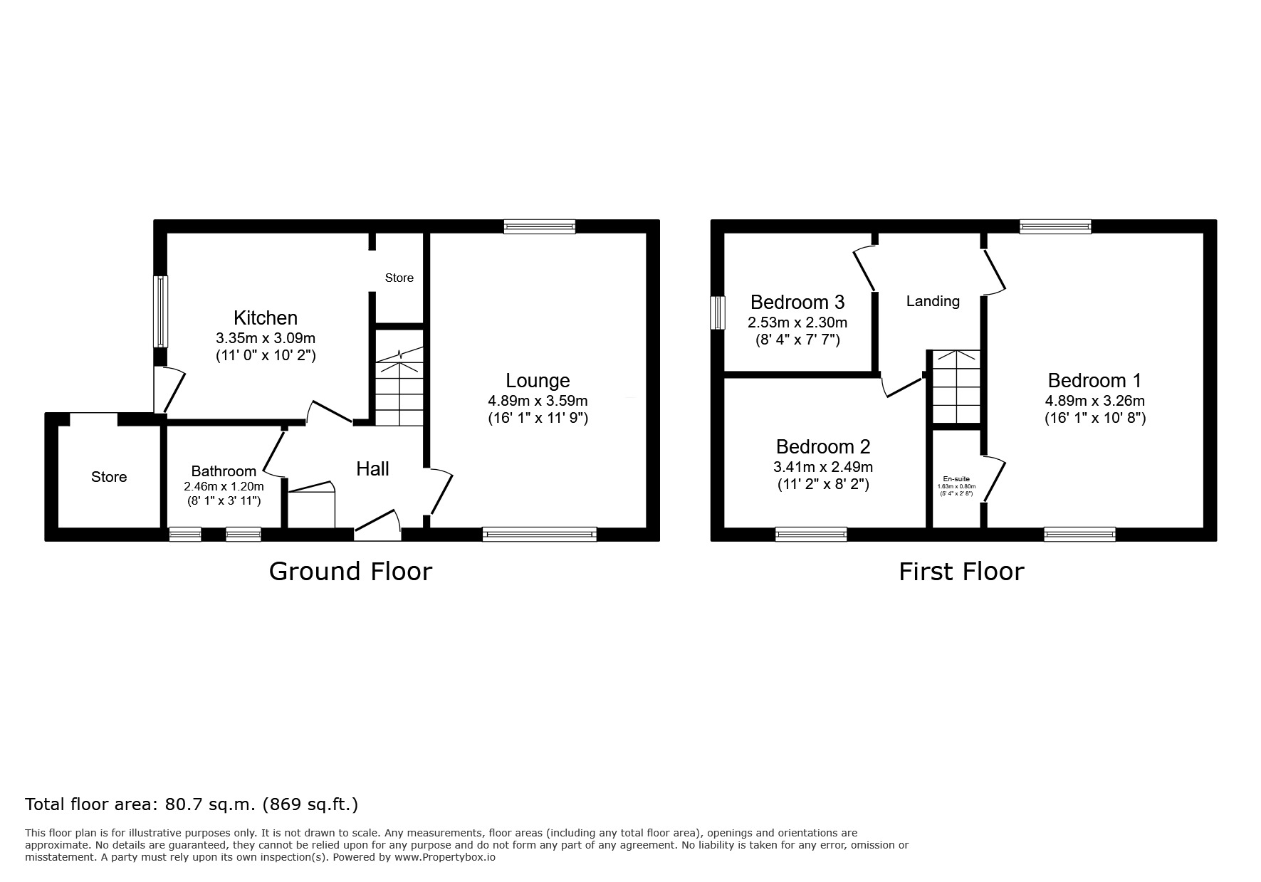Floorplan of 3 bedroom End Terrace House for sale, Third Avenue, Woodlands, South Yorkshire, DN6