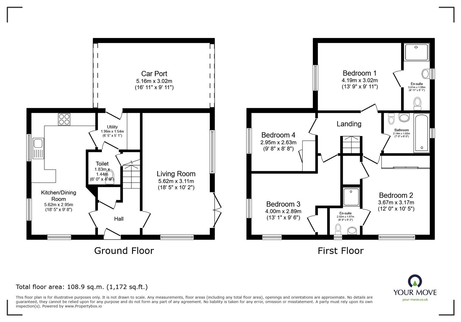 Floorplan of 4 bedroom Detached House for sale, Davenport Close, Armthorpe, South Yorkshire, DN3