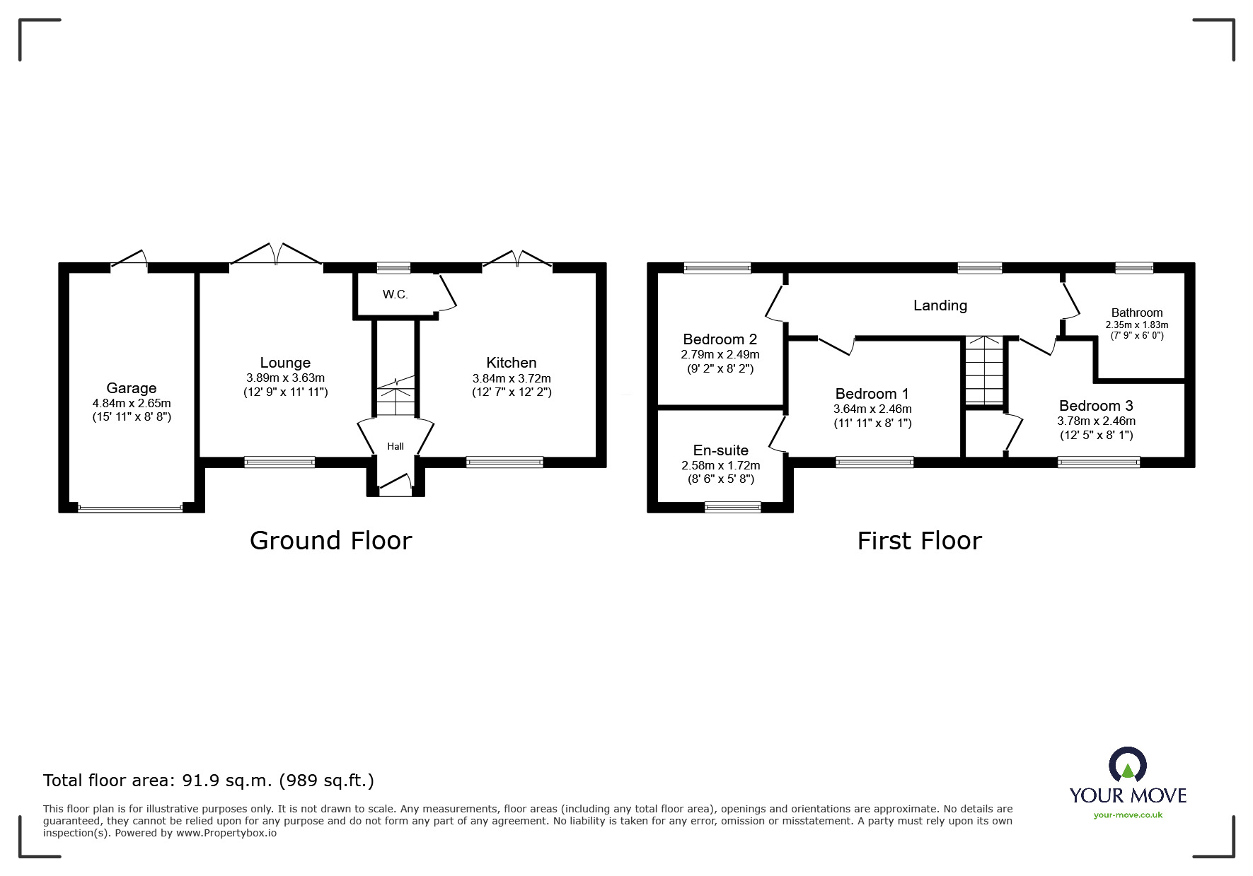 Floorplan of 3 bedroom Detached House for sale, Tennyson Avenue, Sprotbrough, Doncaster, South Yorkshire, DN5