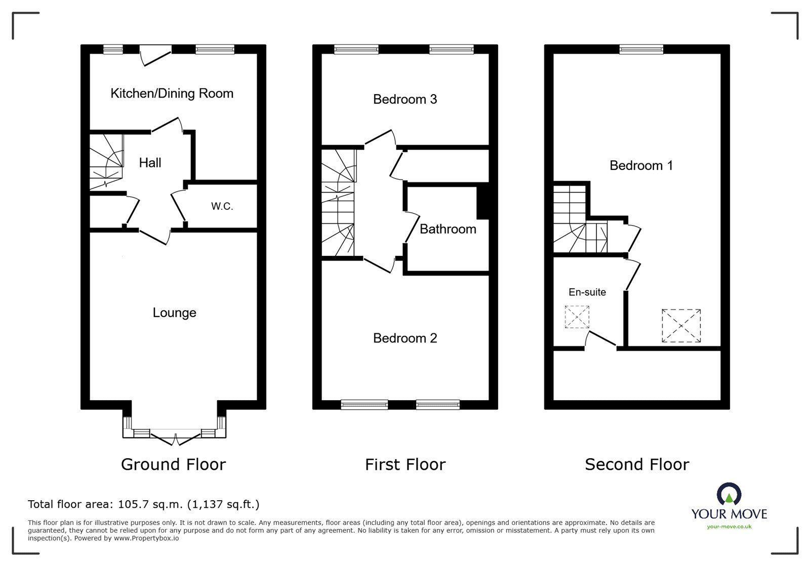 Floorplan of 4 bedroom Semi Detached House for sale, Mallard Chase, Hatfield, South Yorkshire, DN7