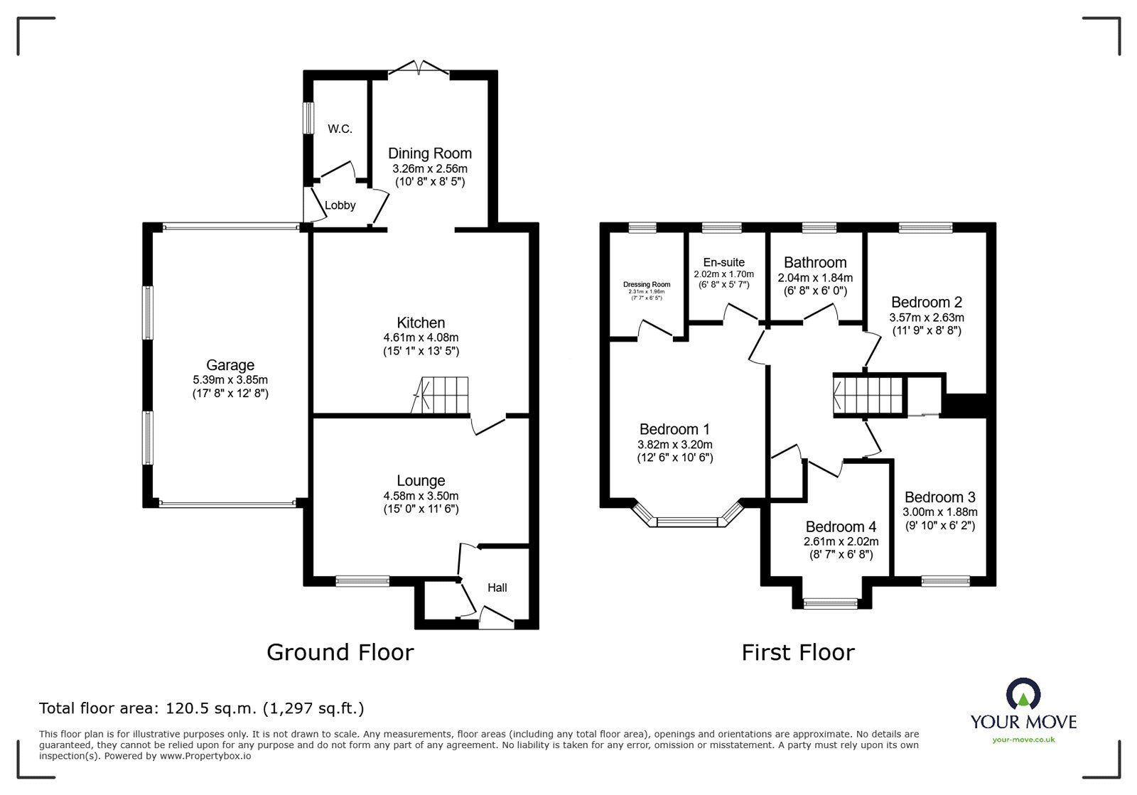 Floorplan of 4 bedroom House for sale, Lytham Close, Doncaster, South Yorkshire, DN4