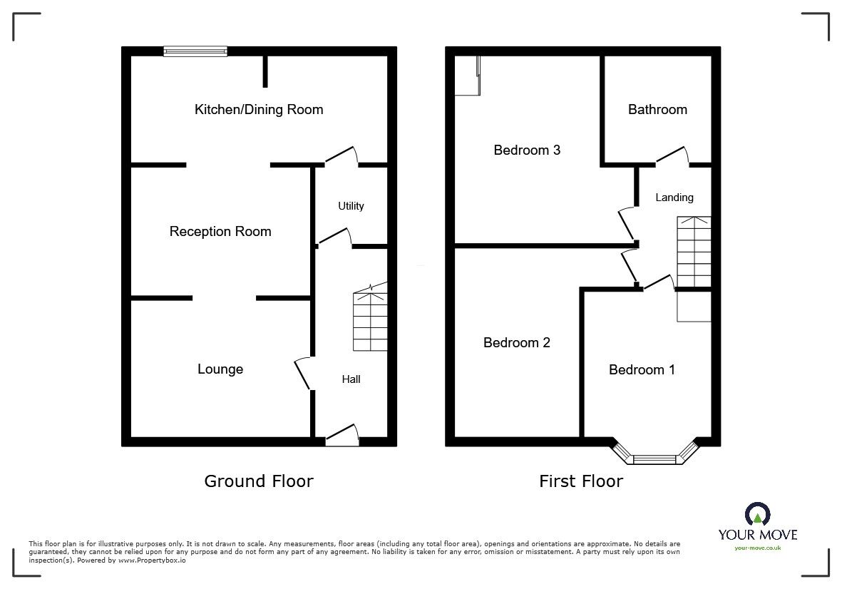 Floorplan of 3 bedroom Semi Detached House to rent, Hall Villa Lane, Toll Bar, South Yorkshire, DN5