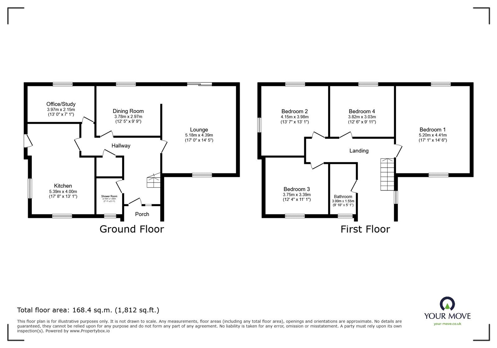 Floorplan of 4 bedroom Detached House for sale, Rosemary Grove, Cadeby, South Yorkshire, DN5