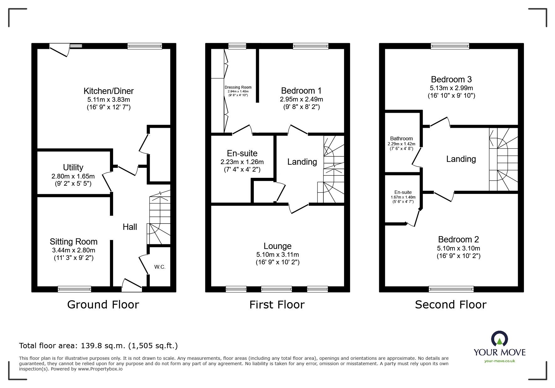 Floorplan of 3 bedroom End Terrace House for sale, Farnley Road, Balby, South Yorkshire, DN4