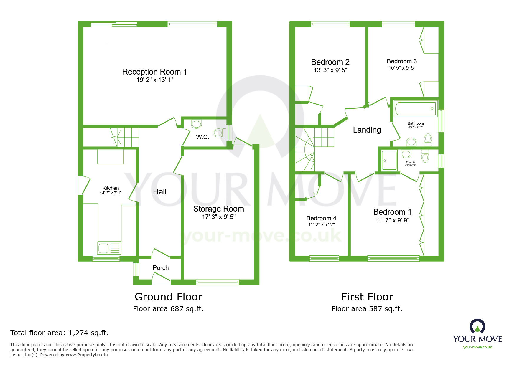 Floorplan of 4 bedroom Detached House to rent, Wayville Road, Dartford, DA1