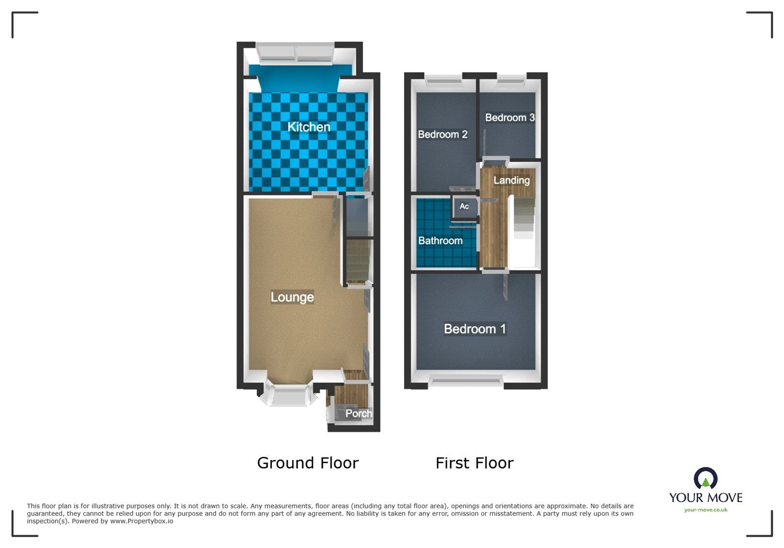 Floorplan of 3 bedroom Mid Terrace House to rent, Ardley Close, Dudley, West Midlands, DY2