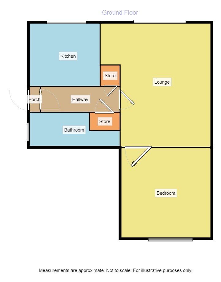 Floorplan of 1 bedroom Flat to rent, Griffiths Drive, Wolverhampton, WV11