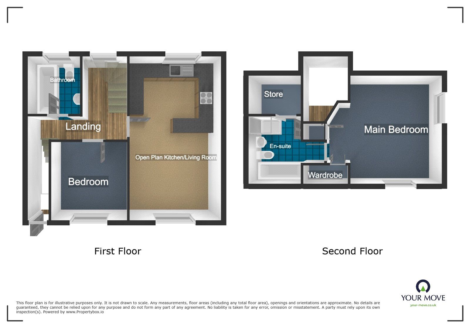 Floorplan of 2 bedroom Flat to rent, The Crossings, Stone, Staffordshire, ST15