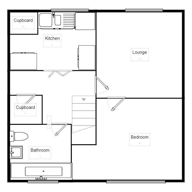 Floorplan of 1 bedroom Semi Detached Flat to rent, Moat Green Avenue, Wolverhampton, West Midlands, WV11