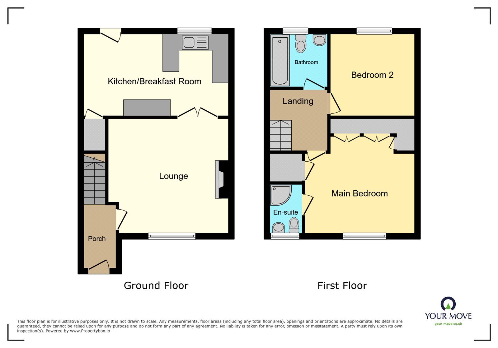 Floorplan of 2 bedroom Semi Detached House to rent, Cardoness Place, Dudley, West Midlands, DY1