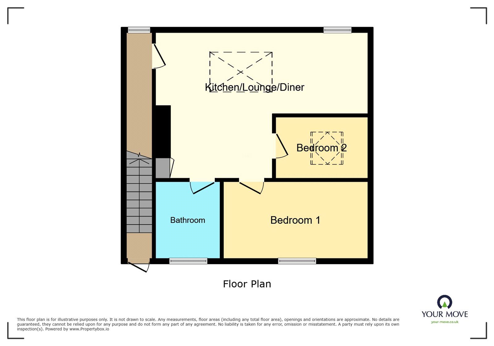 Floorplan of 2 bedroom  Flat to rent, Wellington Road, Dudley, West Midlands, DY1
