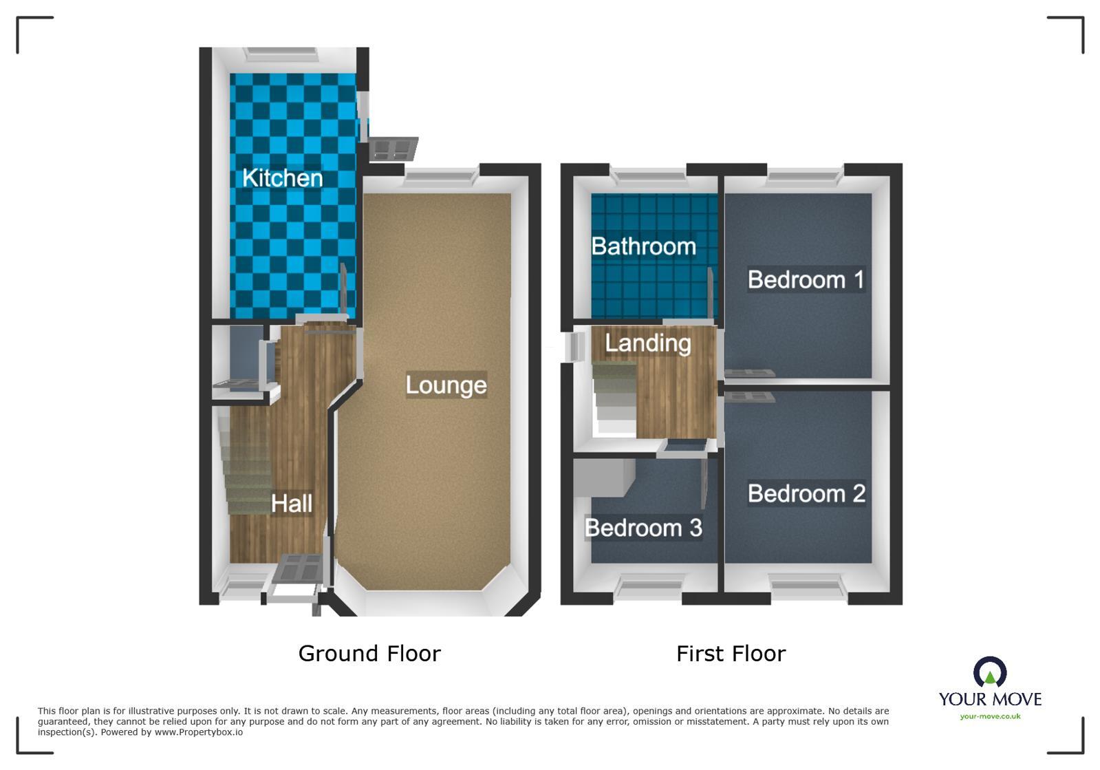 Floorplan of 3 bedroom Semi Detached House to rent, Roway Lane, Oldbury, West Midlands, B69