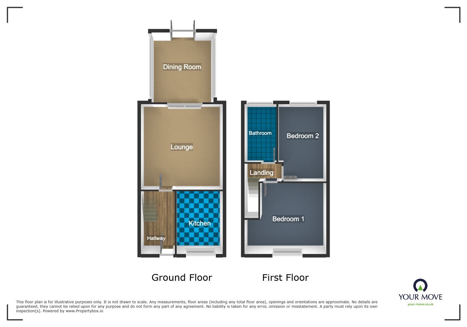 Floorplan of 2 bedroom Semi Detached House to rent, Limes Road, Dudley, West Midlands, DY1
