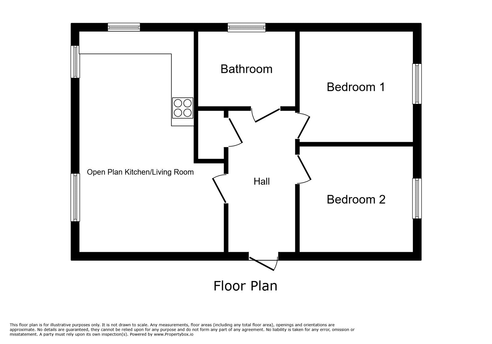 Floorplan of 2 bedroom  Flat to rent, Dixons Green Road, Dudley, DY2