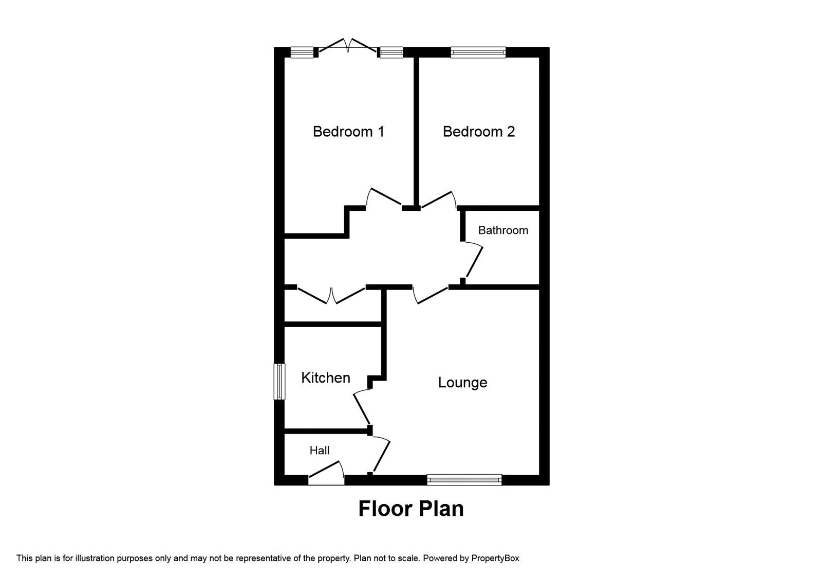 Floorplan of 2 bedroom  Flat to rent, Dixons Green Road, Dudley, DY2
