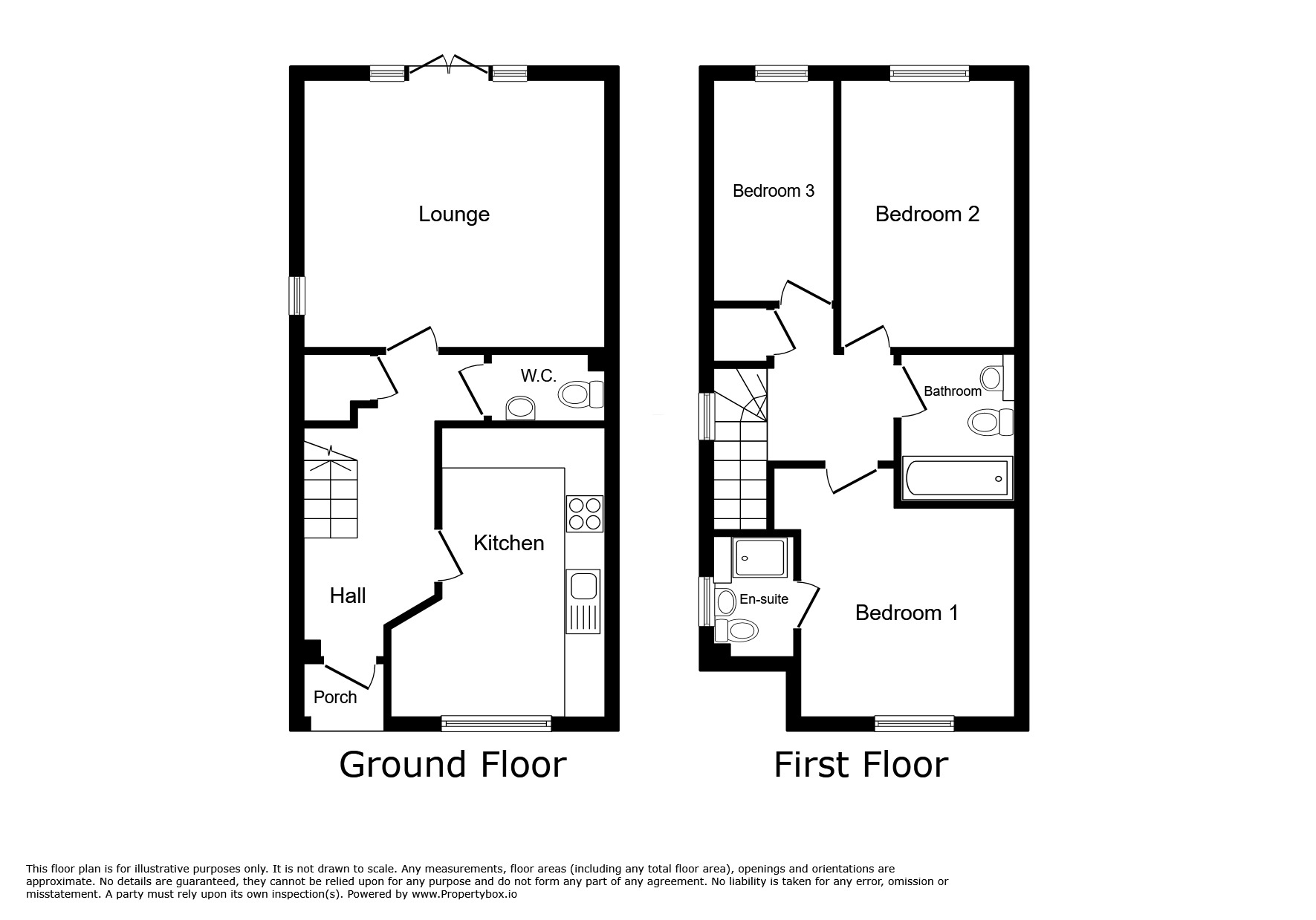 Floorplan of 3 bedroom Semi Detached House for sale, Shearing Close, Dudley, West Midlands, DY1