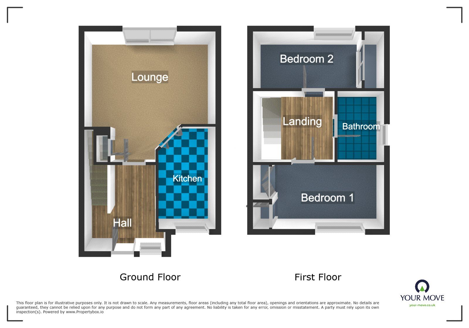 Floorplan of 2 bedroom Semi Detached House to rent, Cinder Bank, Dudley, West Midlands, DY2