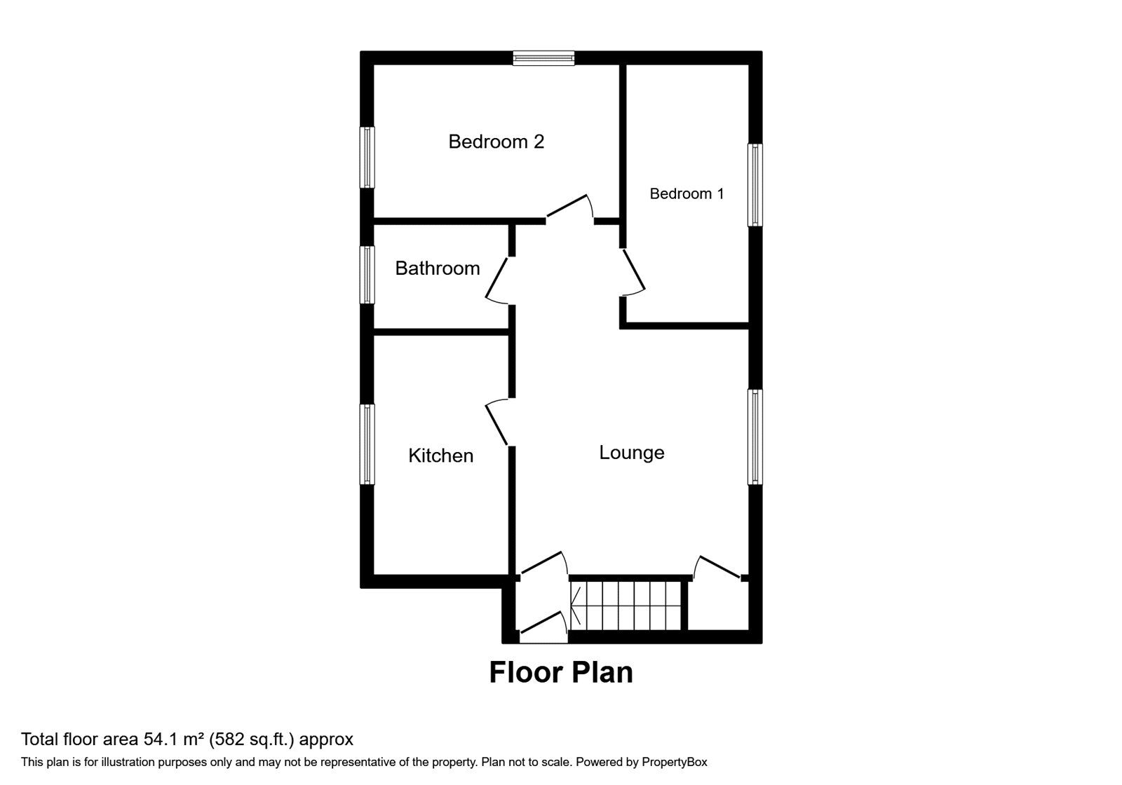 Floorplan of 2 bedroom  Flat to rent, Highfield Road, Dudley, West Midlands, DY2