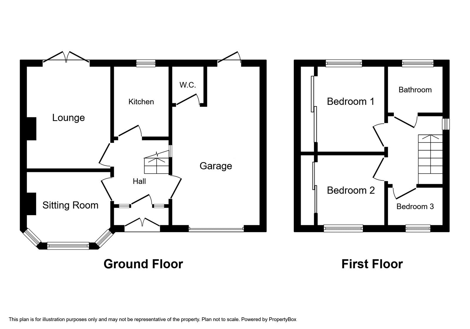 Floorplan of 3 bedroom Semi Detached House to rent, Priory Road, Dudley, West Midlands, DY1