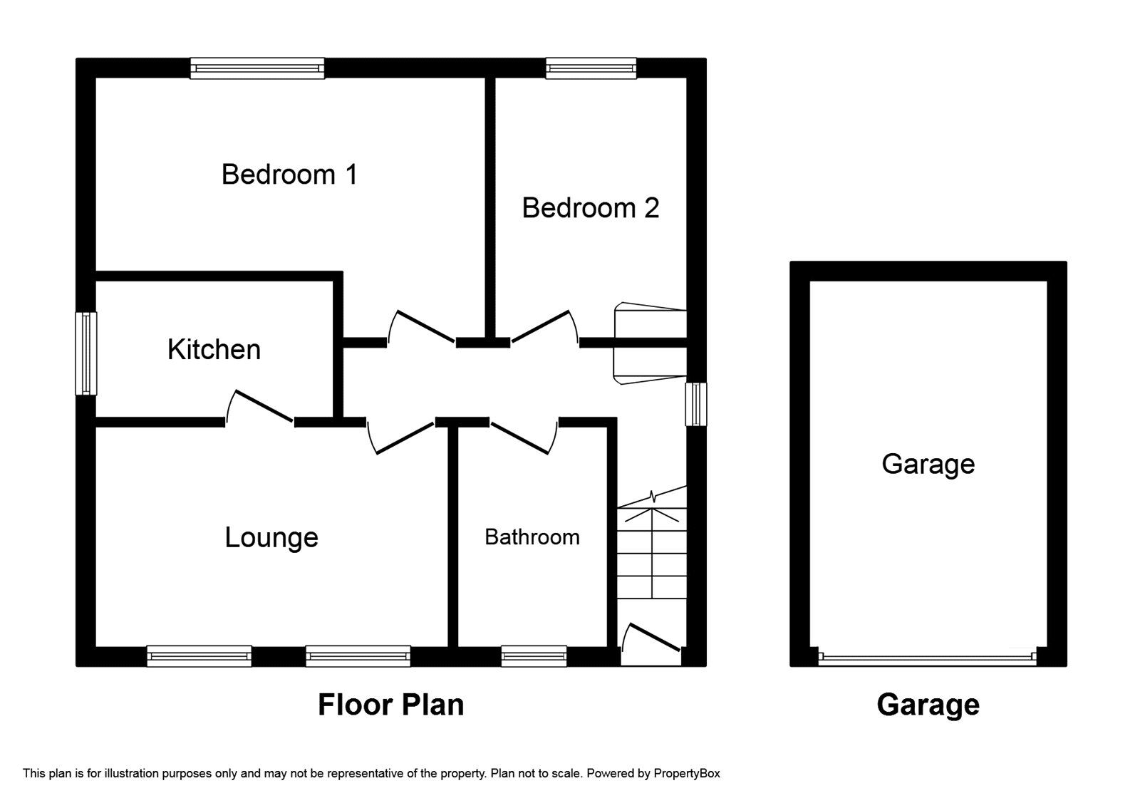 Floorplan of 2 bedroom  Flat to rent, Victoria Road, Wednesfield, West Midlands, WV11
