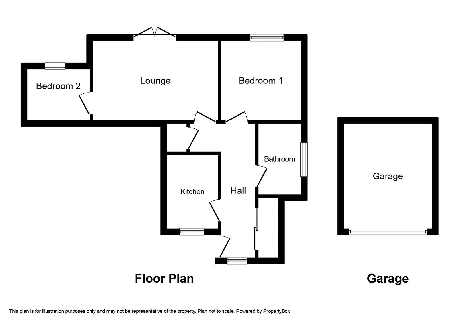 Floorplan of 2 bedroom Flat to rent, Victoria Road, Wednesfield, West Midlands, WV11