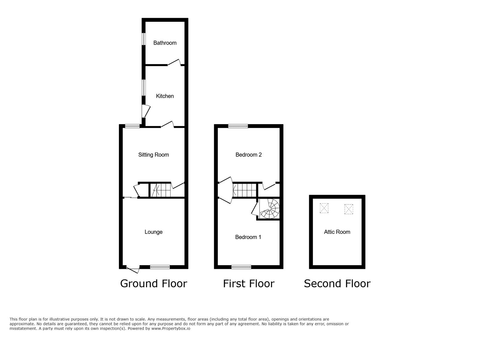 Floorplan of 2 bedroom Mid Terrace House to rent, Holly Street, Dudley, West Midlands, DY1
