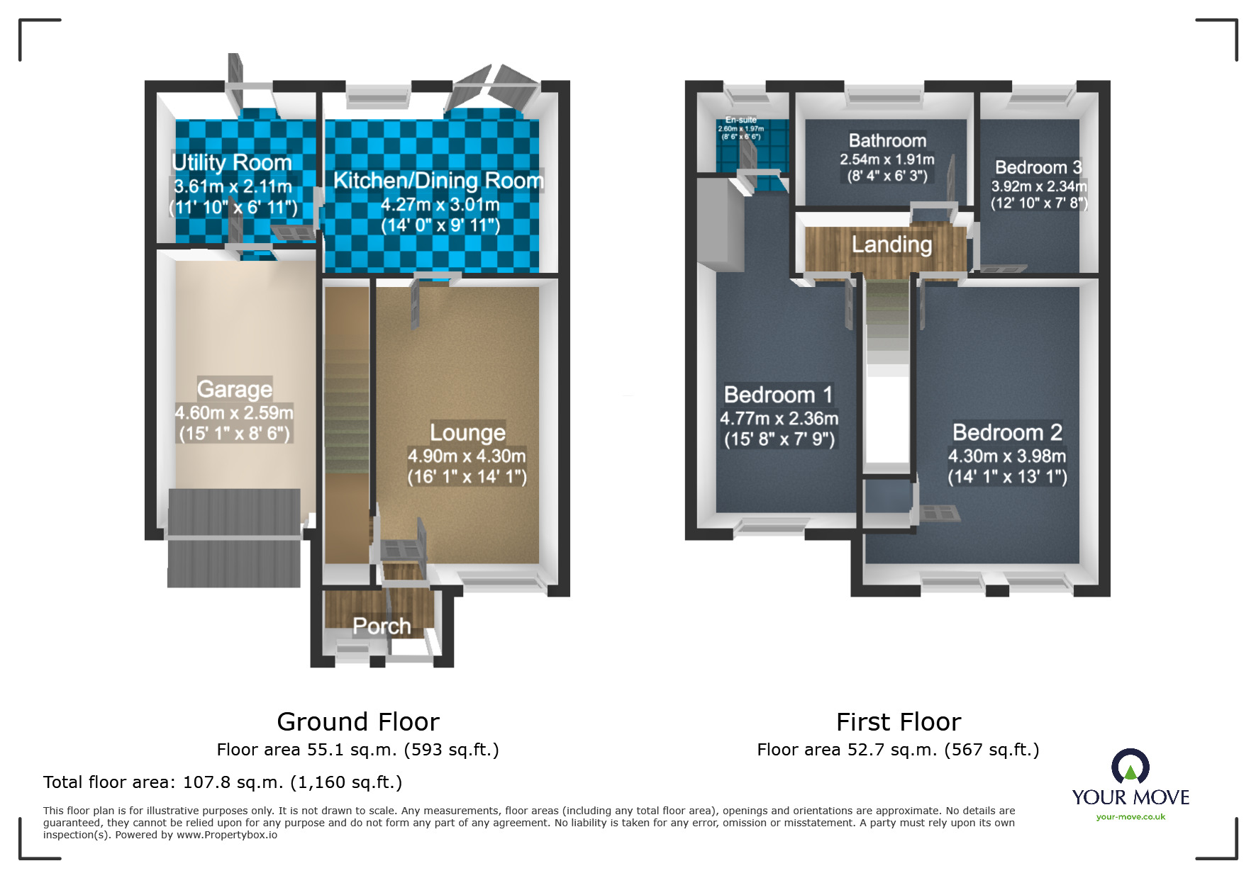 Floorplan of 3 bedroom Semi Detached House for sale, Fir Tree Drive, Sedgley, West Midlands, DY3