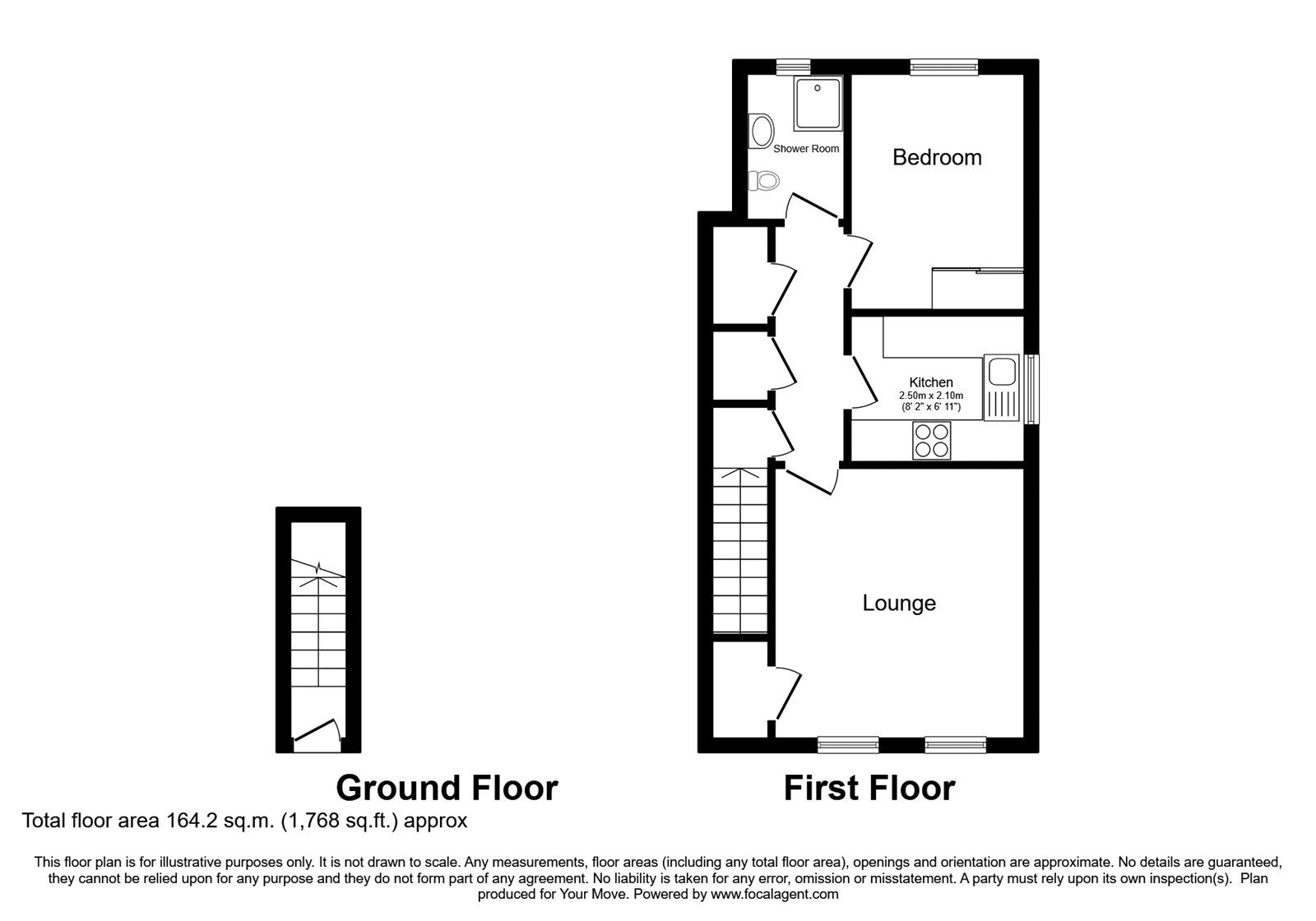 Floorplan of 1 bedroom Flat to rent, Regent Road, Tividale, West Midlands, B69