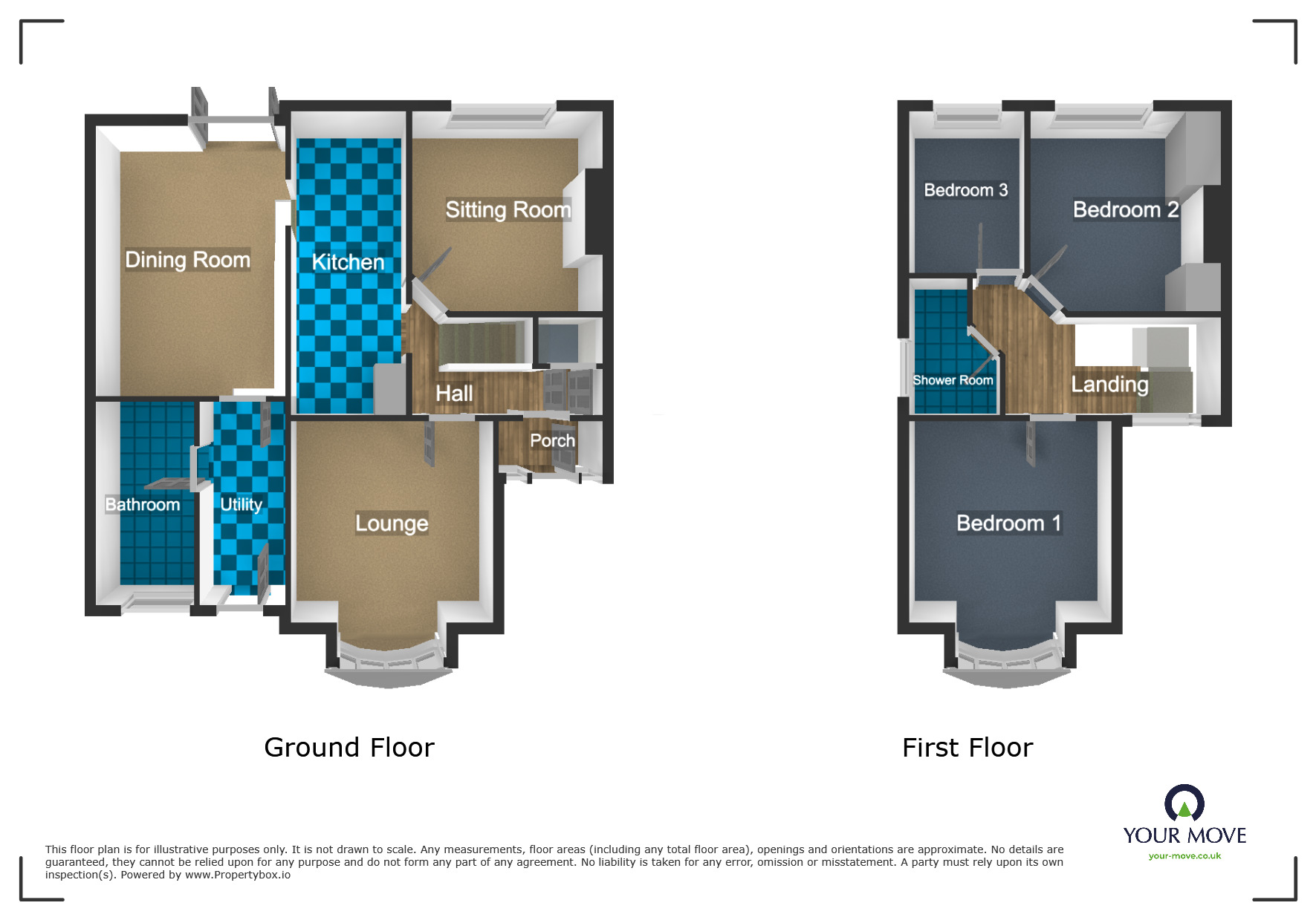 Floorplan of 3 bedroom Semi Detached House for sale, The Broadway, Dudley, West Midlands, DY1