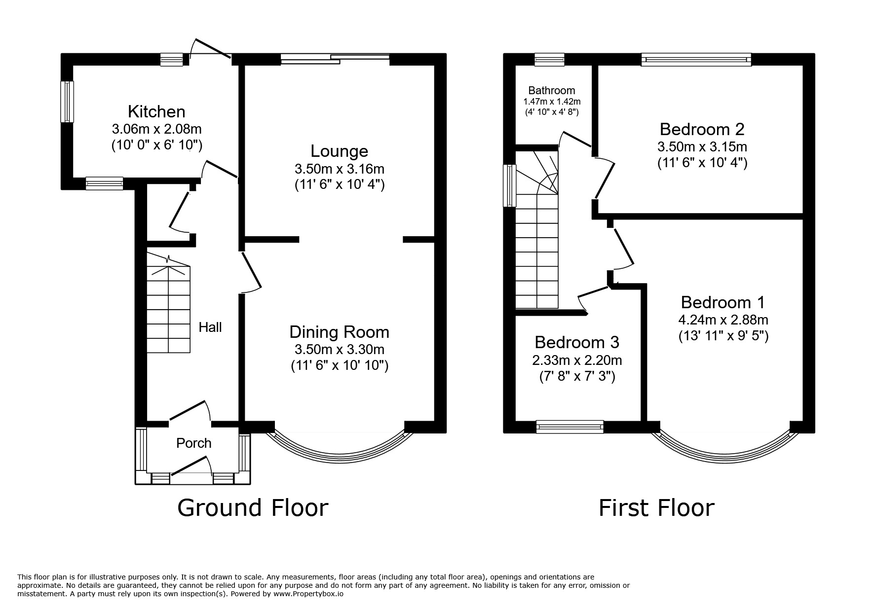 Floorplan of 3 bedroom Semi Detached House for sale, Regent Drive, Tividale, West Midlands, B69
