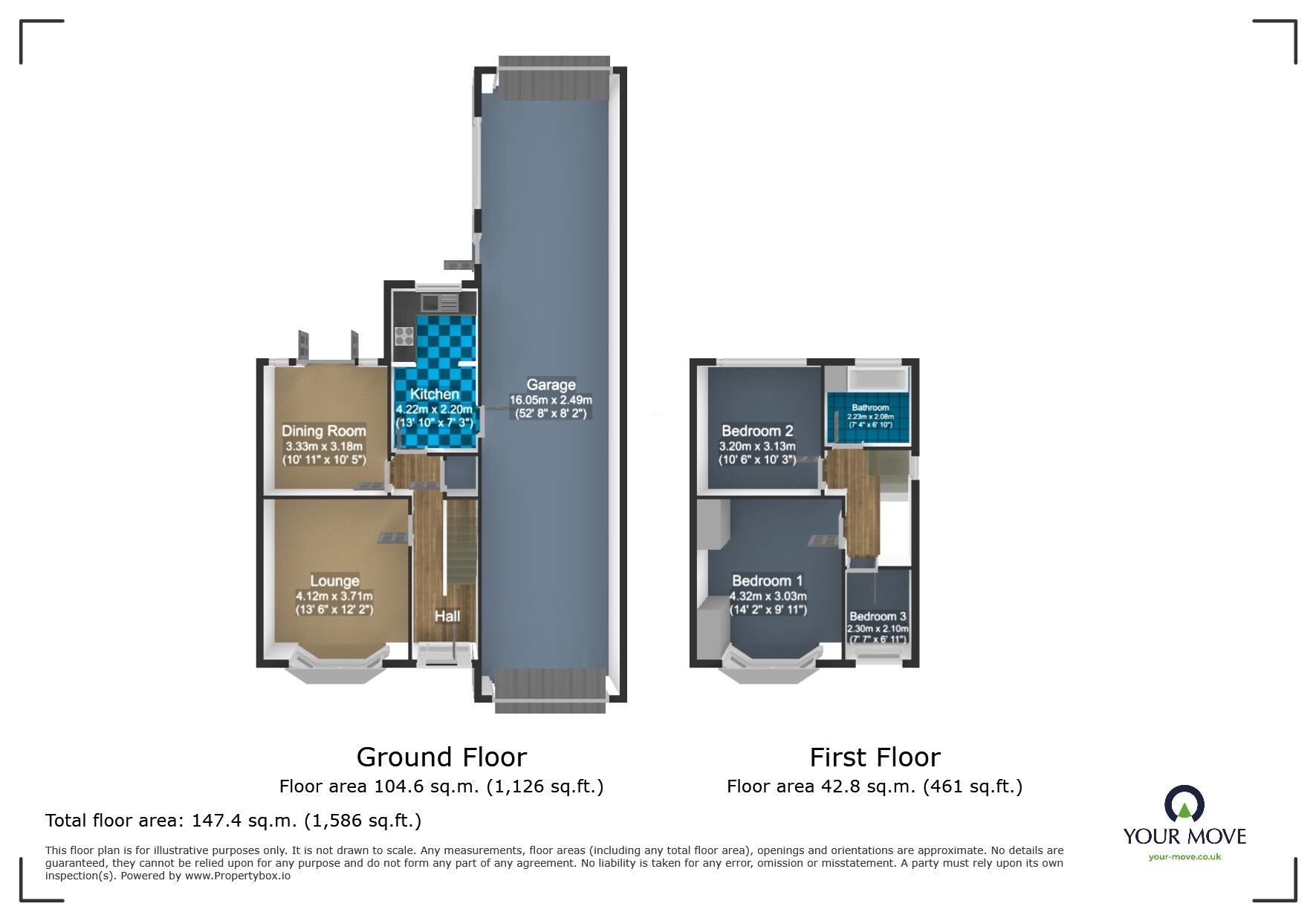 Floorplan of 3 bedroom Semi Detached House for sale, Parkes Lane, Woodsetton, Dudley, DY3