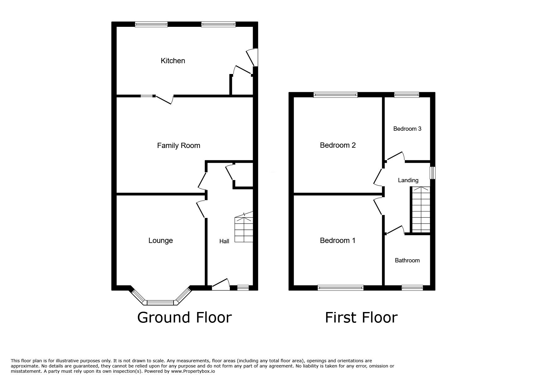 Floorplan of 3 bedroom Semi Detached House for sale, Banners Lane, Halesowen, West Midlands, B63
