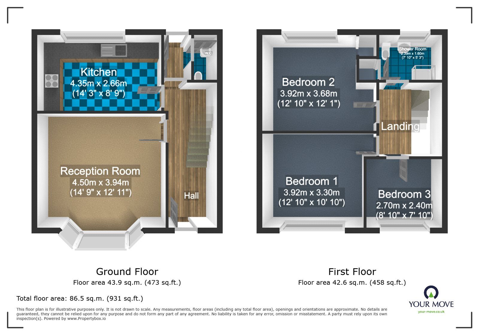 Floorplan of 3 bedroom Semi Detached House to rent, Pool Lane, Oldbury, West Midlands, B69