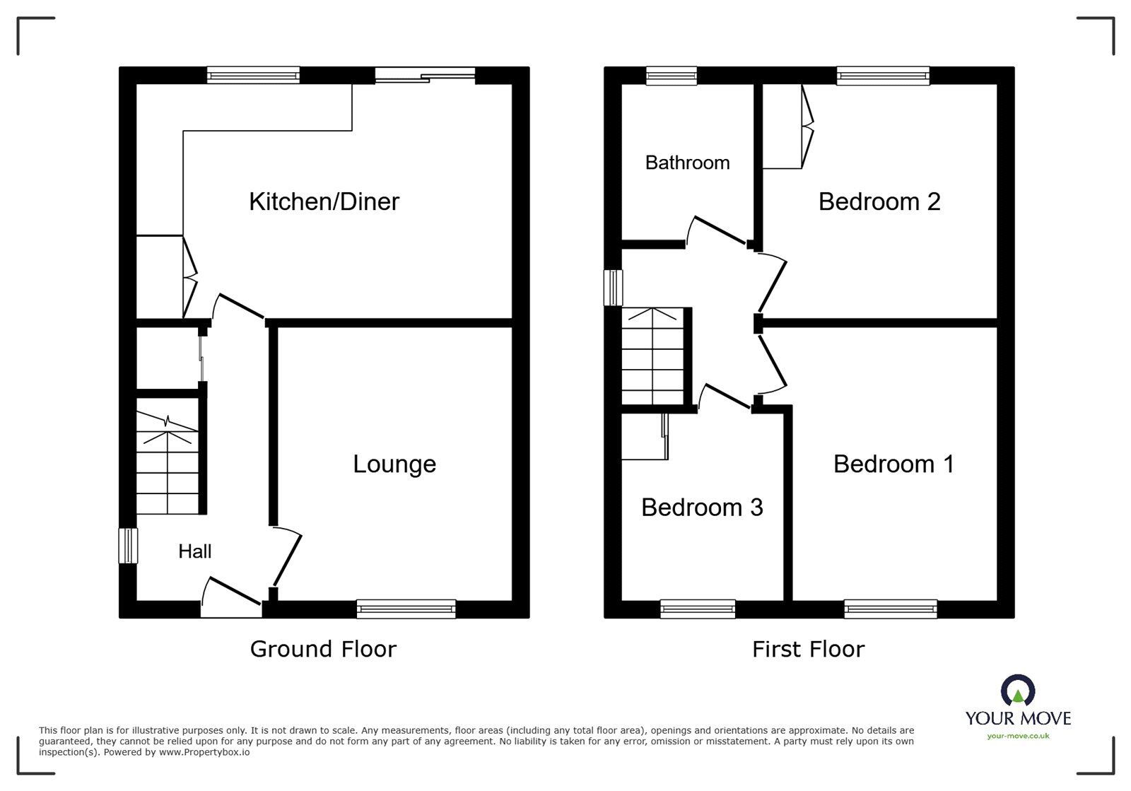 Floorplan of 3 bedroom Semi Detached Property to rent, Fairway Avenue, Tividale, West Midlands, B69