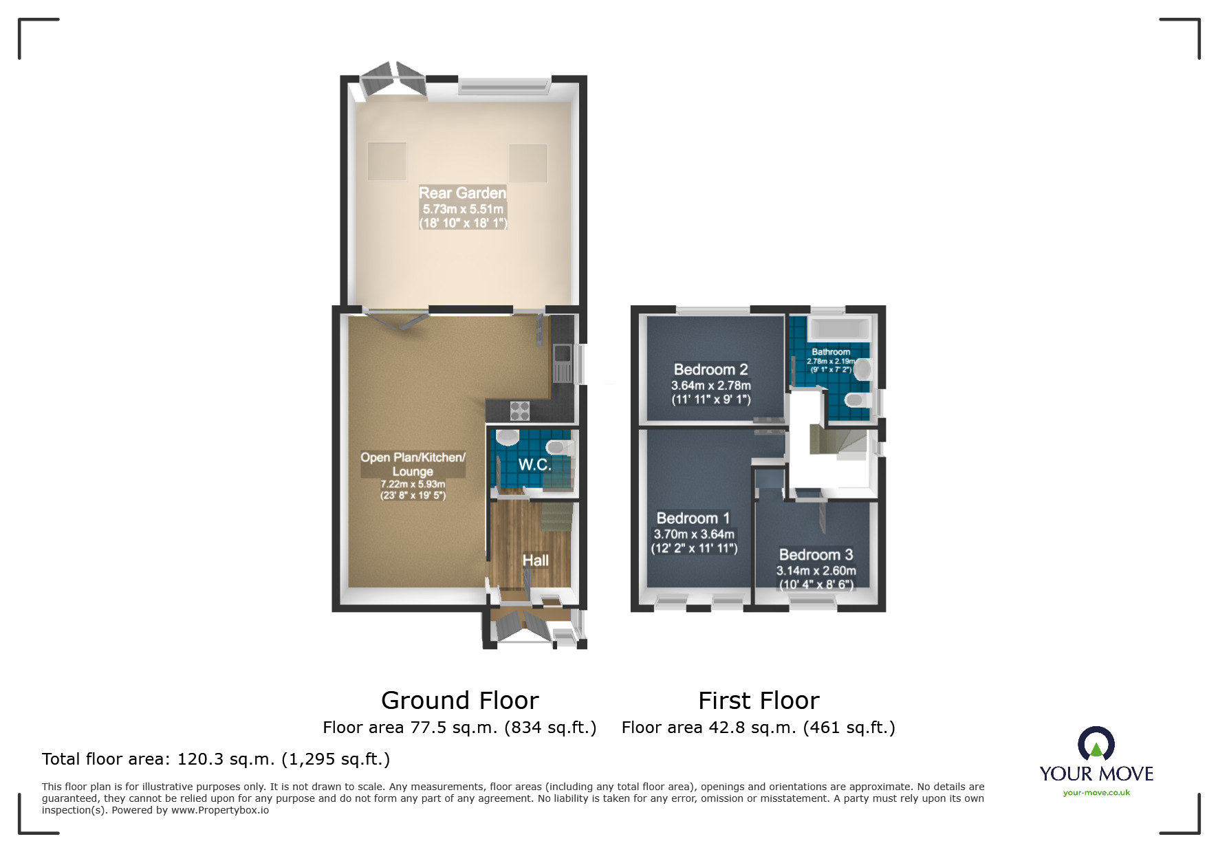 Floorplan of 3 bedroom Semi Detached House for sale, Hanover Road, Rowley Regis, West Midlands, B65