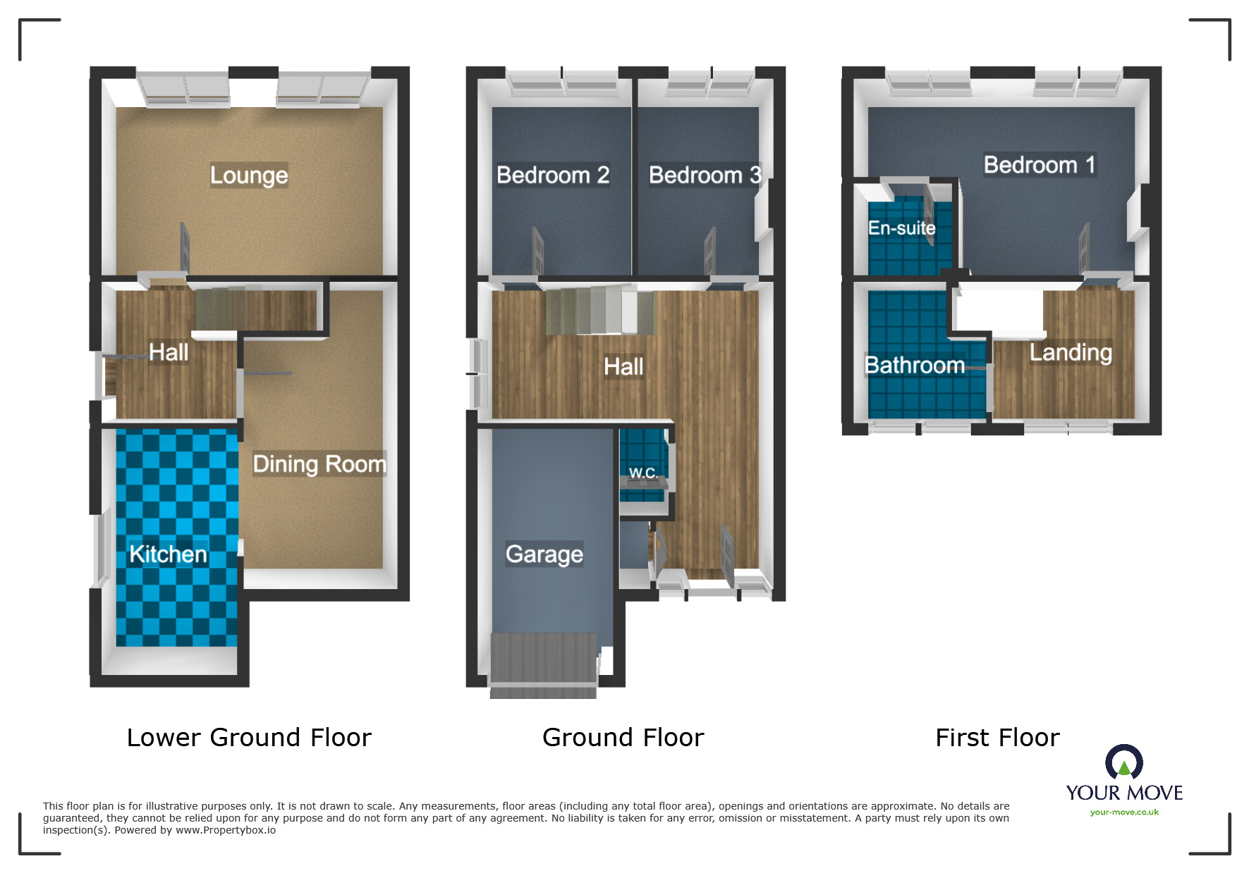 Floorplan of 3 bedroom Semi Detached House for sale, Gill Street, Dudley, West Midlands, DY2