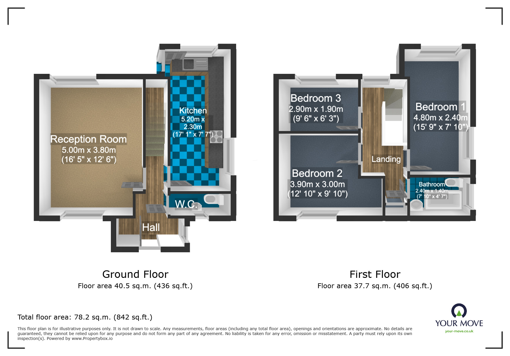 Floorplan of 3 bedroom Semi Detached House for sale, Summergate, Lower Gornal, West Midlands, DY3