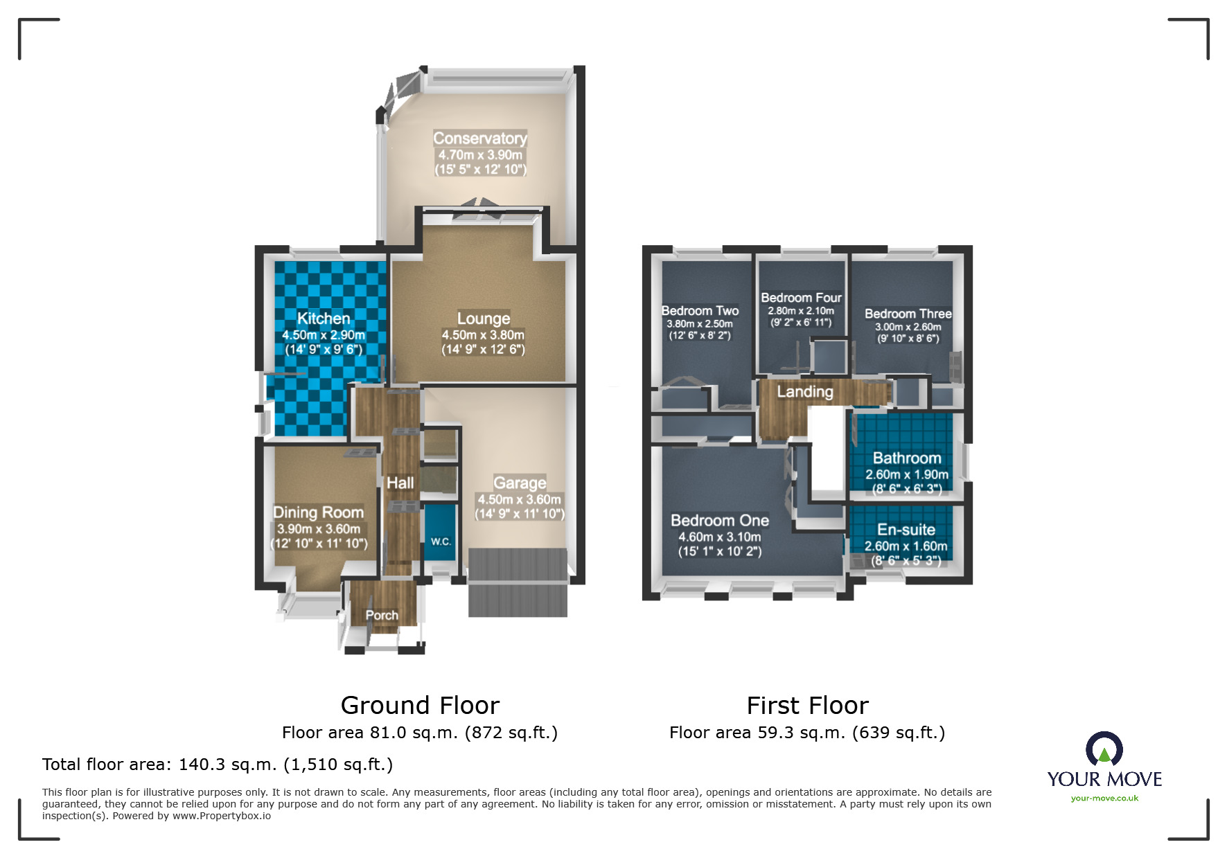 Floorplan of 4 bedroom Detached House for sale, Winchcombe Close, Dudley, West Midlands, DY1