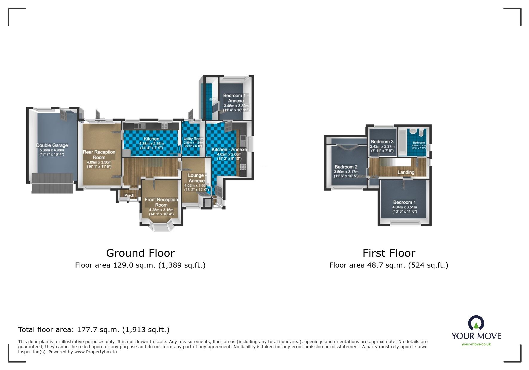 Floorplan of 4 bedroom Detached House for sale, Himley Road, Gornal Wood, West Midlands, DY3