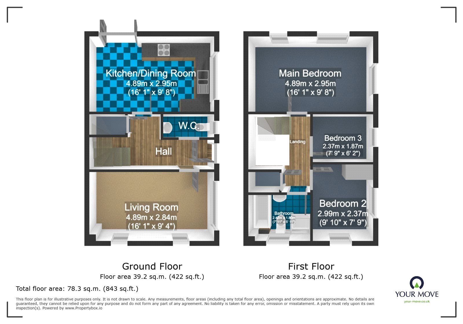 Floorplan of 3 bedroom Detached House to rent, Tulip Avenue, Woodsetton, West Midlands, DY3