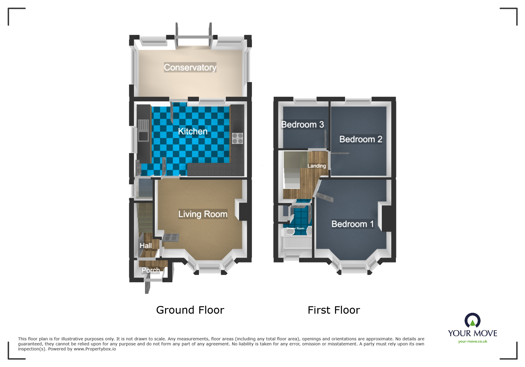 Floorplan of 3 bedroom Semi Detached House for sale, Hadley Road, Wolverhampton, WV14