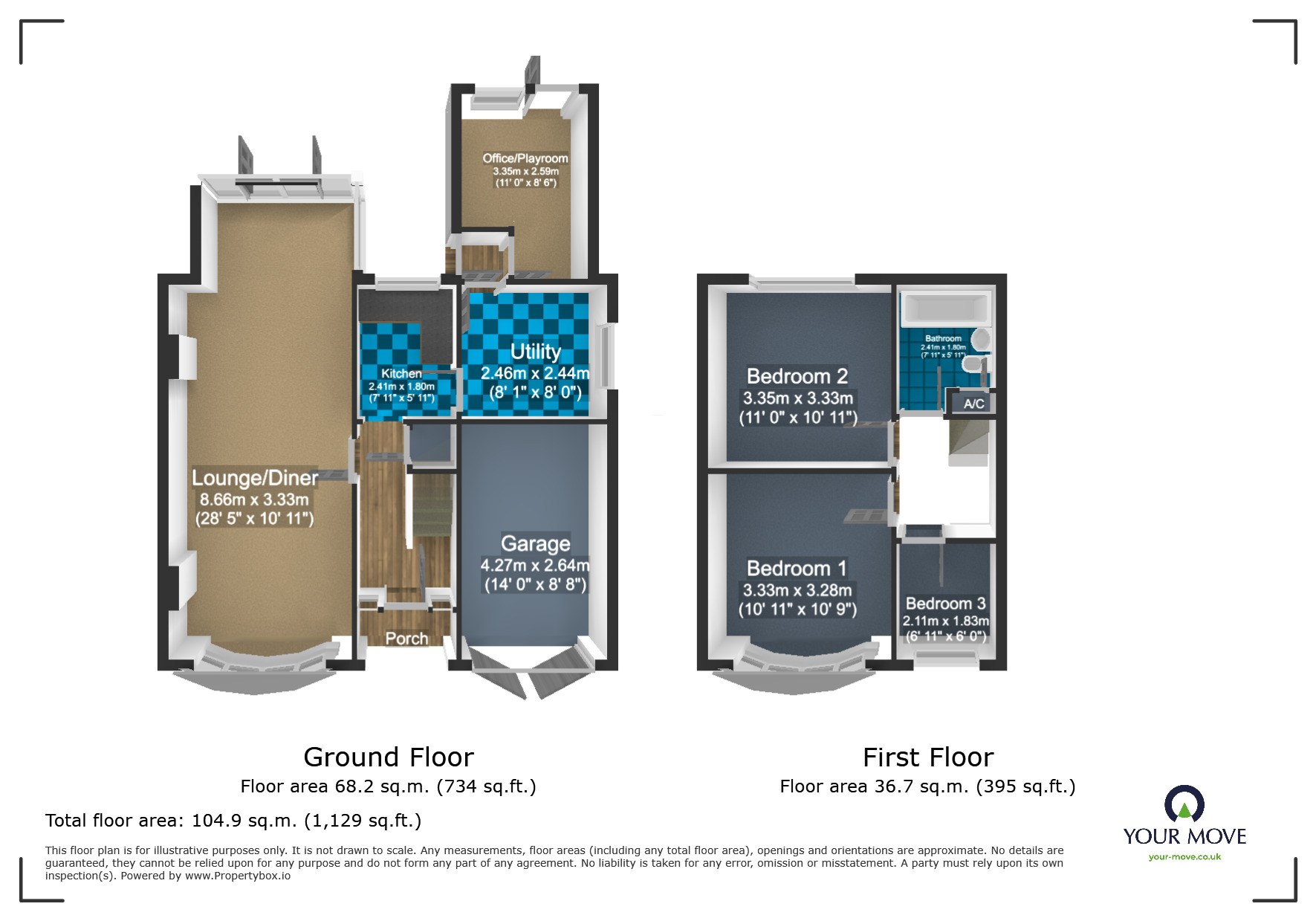 Floorplan of 3 bedroom Semi Detached House for sale, Dudley Road, Kingswinford, West Midlands, DY6