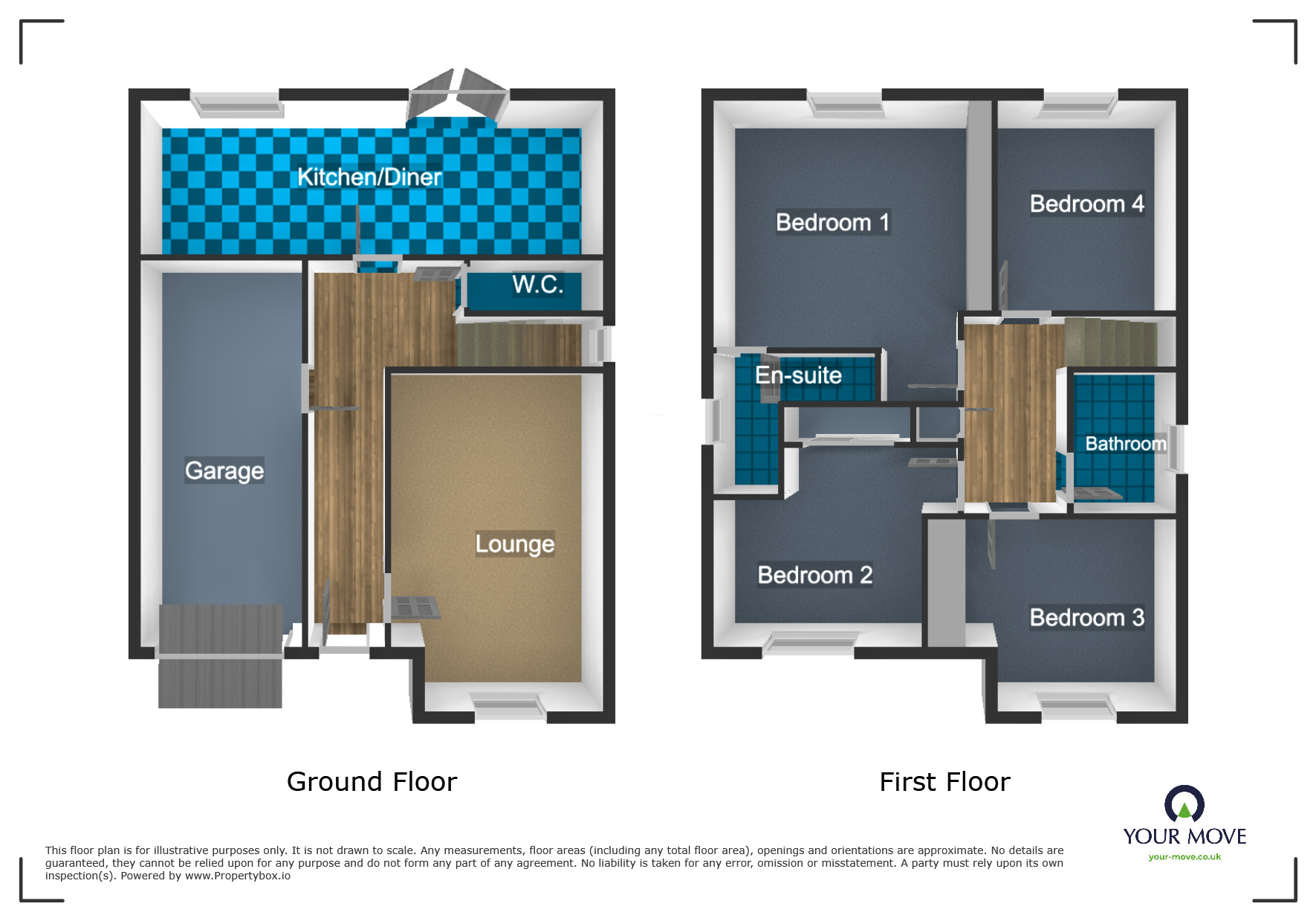 Floorplan of 4 bedroom Detached House for sale, Healey Drive, Tividale, West Midlands, B69