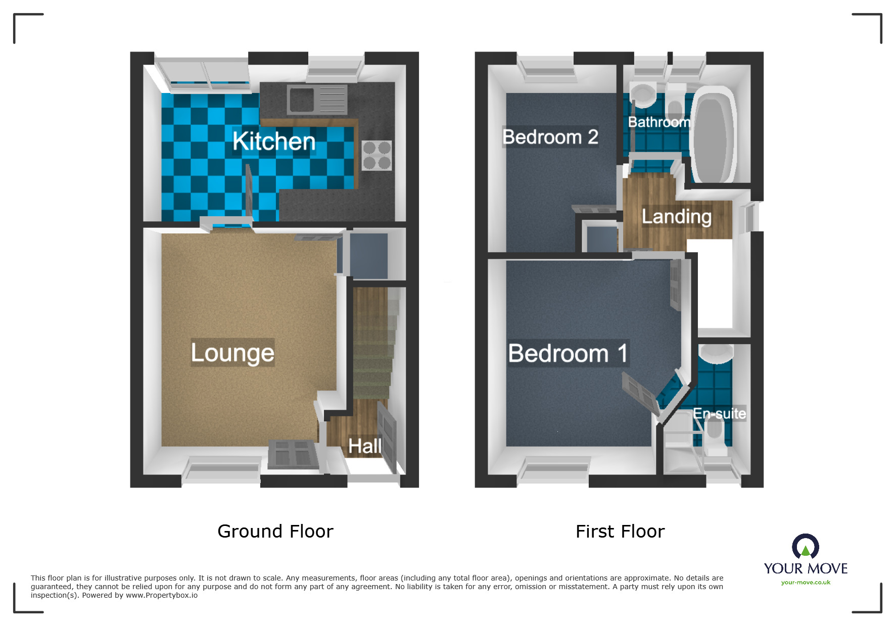 Floorplan of 2 bedroom Semi Detached House for sale, David Peacock Close, Tipton, West Midlands, DY4