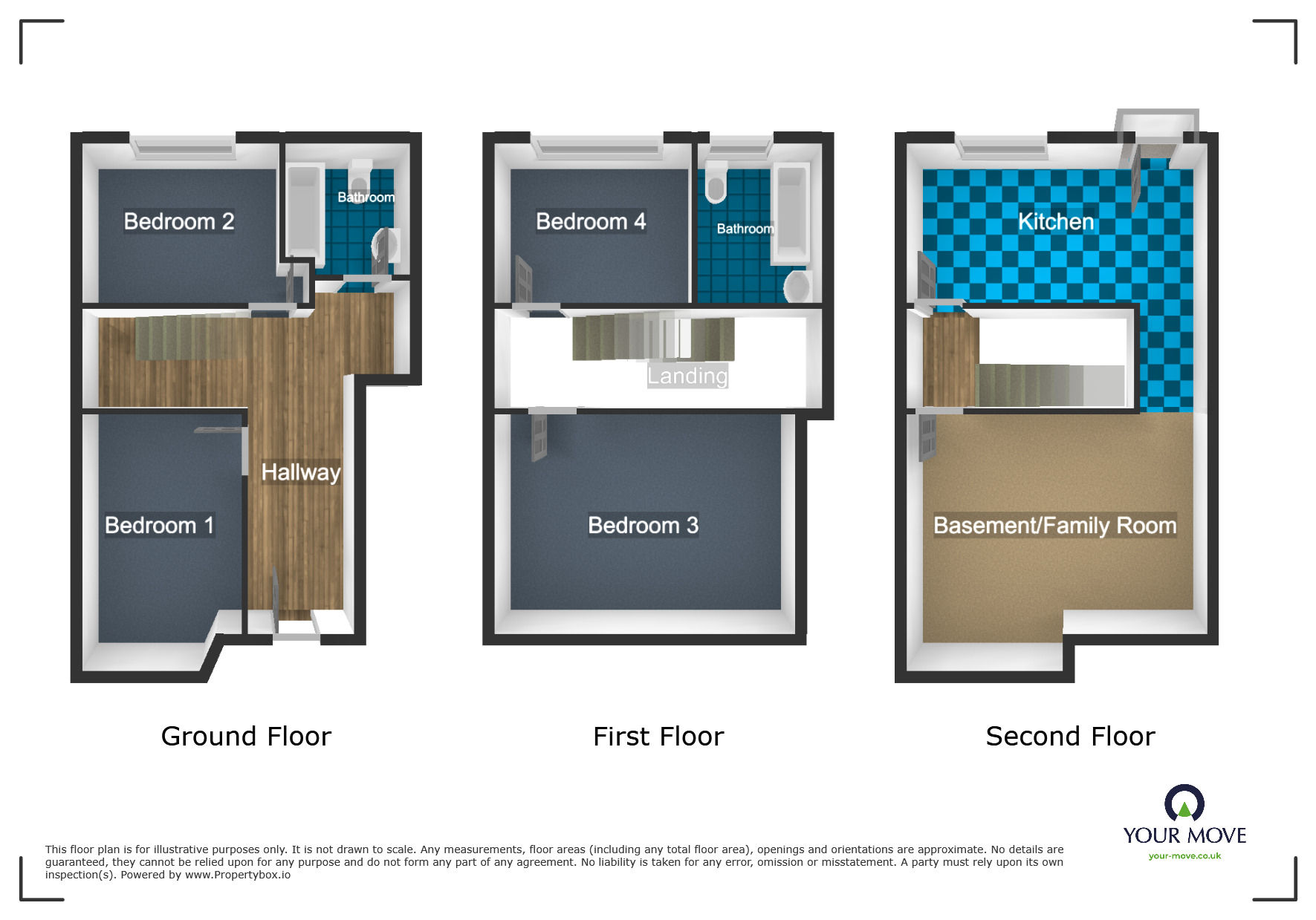 Floorplan of 4 bedroom Mid Terrace House for sale, Ivanhoe Street, Dudley, DY2