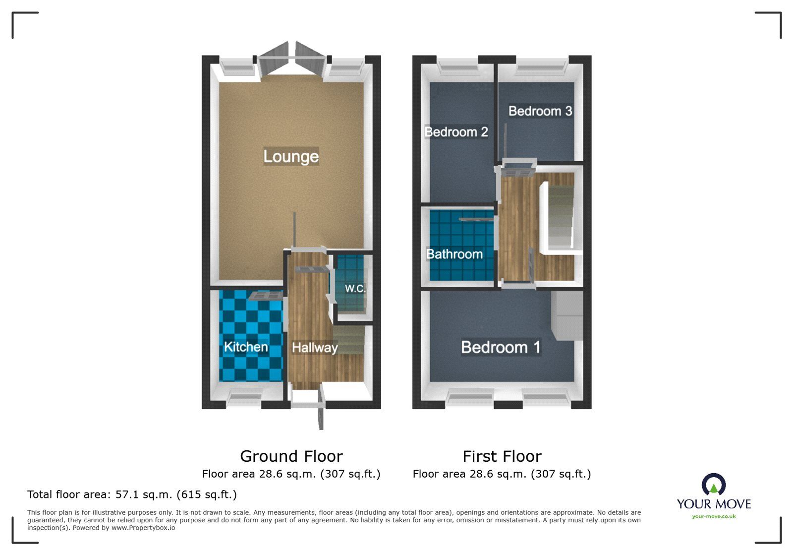 Floorplan of 3 bedroom Semi Detached House to rent, Churchyard Road, Tipton, West Midlands, DY4